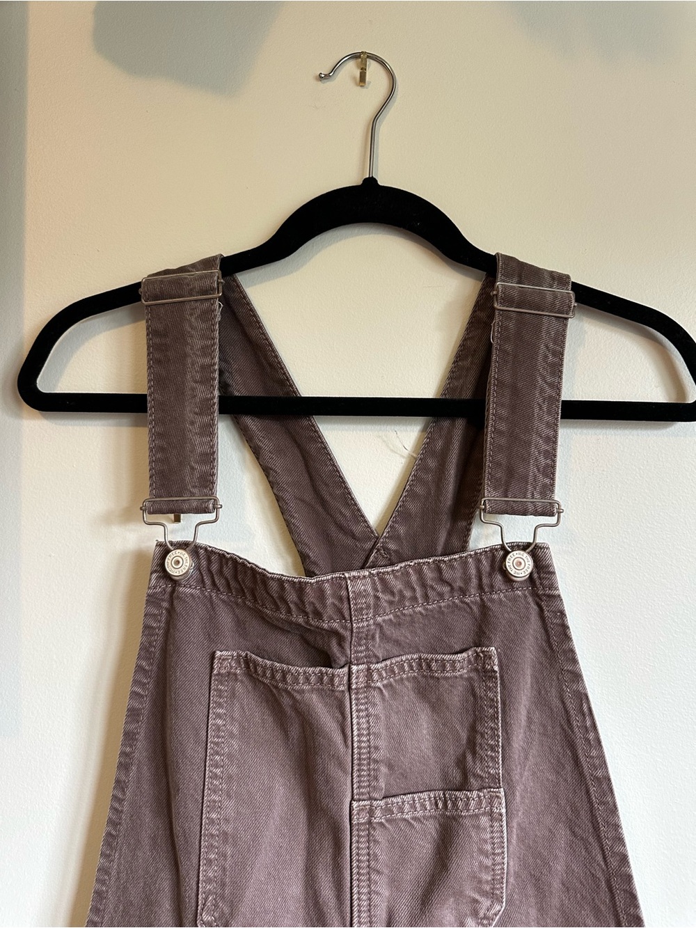 We The Free Good Luck Barrel Overalls Womens Medium Chocolate Mousse Brown - Picture 4 of 10